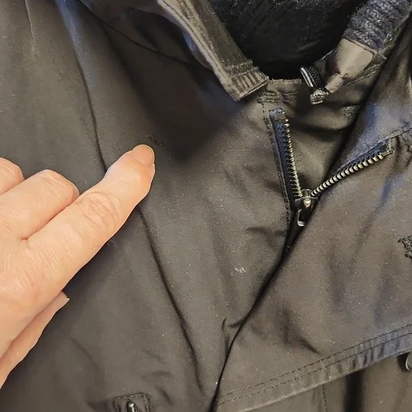 TUMI double zip & double-breasted down parka jacket sz XL
